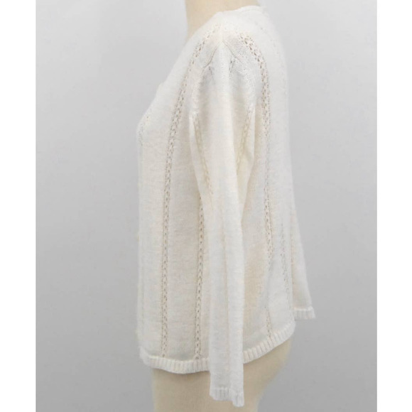 Vintage White Cardigan with Pearl Buttons - Picture 2 of 7